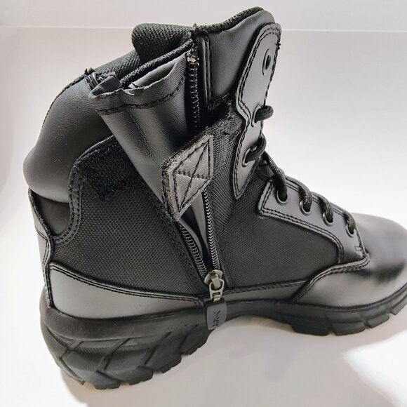 Interceptor Men's 8.5 Guard Zippered Soft Toe Tactical Black Boots NWT - Picture 7 of 16